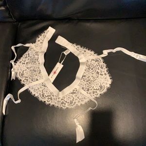 Cosabella Garter Belt White NWT